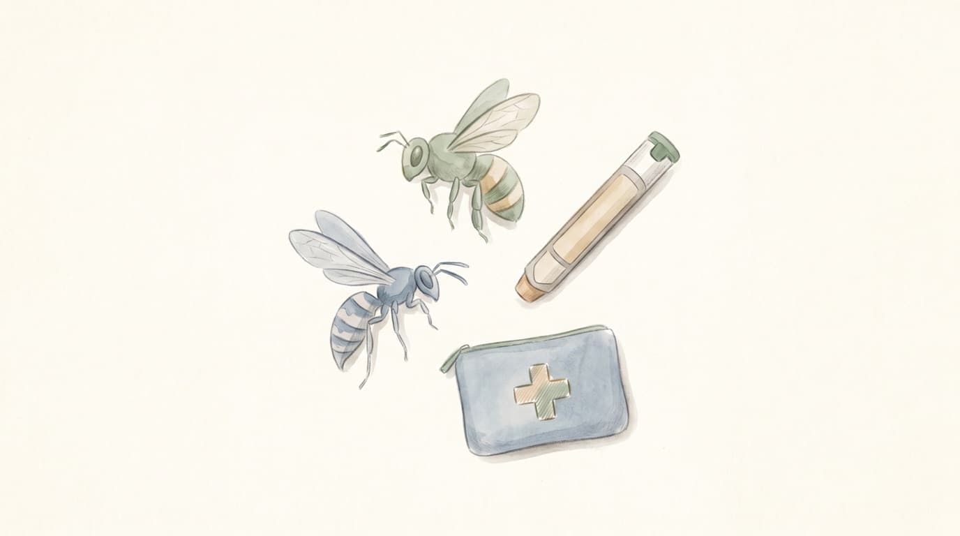 Insektenstichallergie: Notfallset & was bei Wespen- und Bienenstich hilft