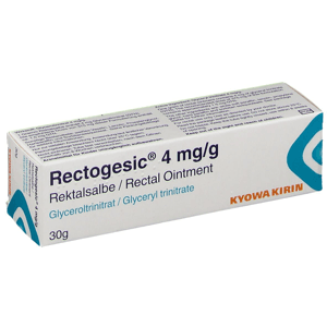 Rectogesic® (trinitrate de glycérol)