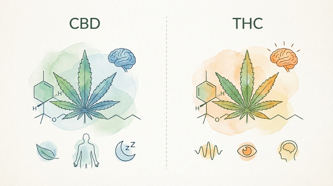 CBD vs. THC: Différences, effets et situation juridique en Allemagne